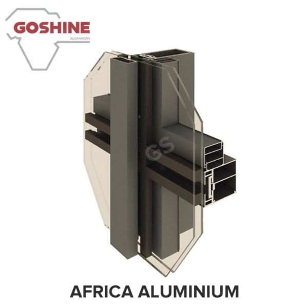 Foshan 6063 T5 Aluminum curtain wall Profile for Custom Design Made for Tanzania