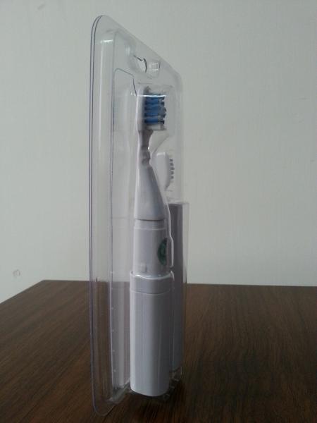 Transparent PET / PVC / APET / GAG / APEG two blisters packing for electronic toothbrush