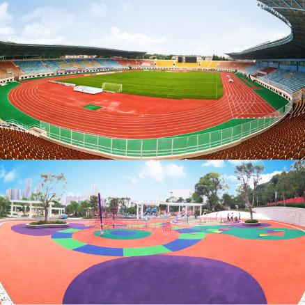 Waterproof EPDM Rubber Running Track by China EPDM Rubber Granules Supplier Practical EPDM Crumb Rubber Sale
