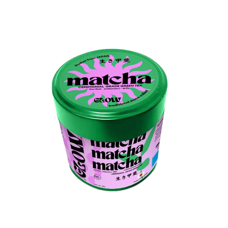 Adaptation Multiple Colors Matcha Powder Tin Food Grade Tinplate Metal Box Tea Coffee Candy