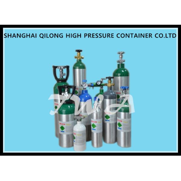 Home And Clinic 2.4L EU Certificate Aluminum Gas Cylinder AA6061 , 467 Mm