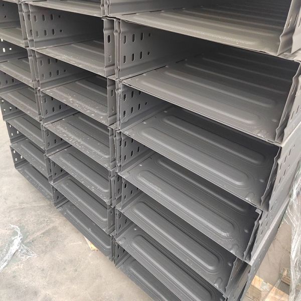 50-1000mm Cable Tray Powder Coated / Hot dip Galvanised Cable Ladder Aluminum