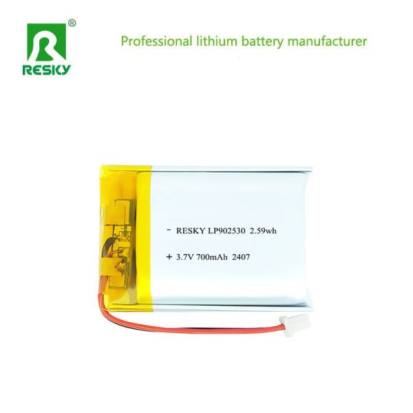 Square Lipo Battery Cell 902530 3.7V 700mAh Rechargeable Lithium Ion Polymer Battery For GPS