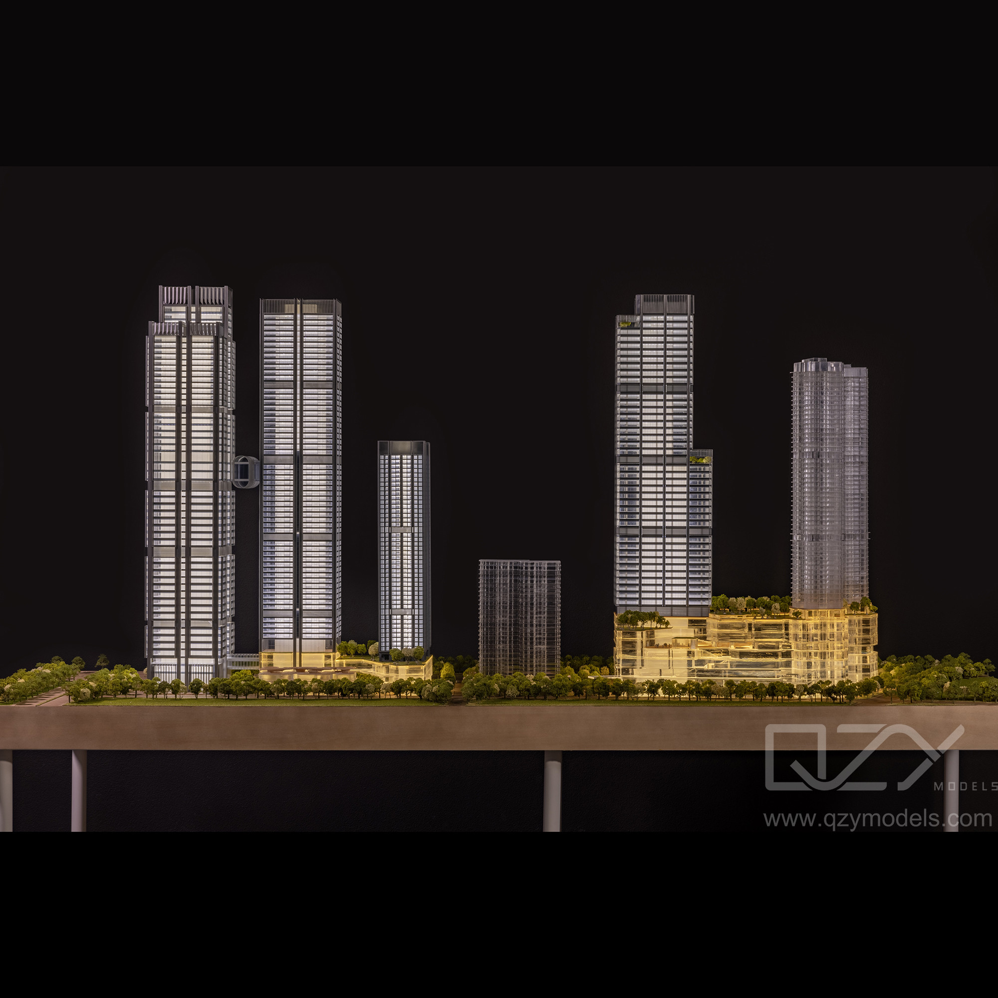 Foster + Partners, Gemdale 1/150 Xinsha Модель архитектурной концепции