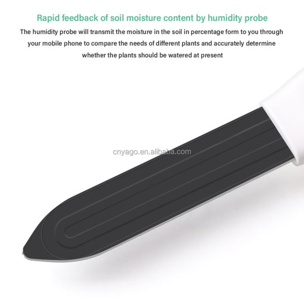 Wireless ZigBee Smart Soil Moisture Temperature Monitor for Plants App Controlled