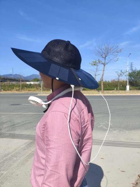 Solar panel Power Hat New Folding Portable Rechargeable Solar Cap Camping  Engergy Charger Hat