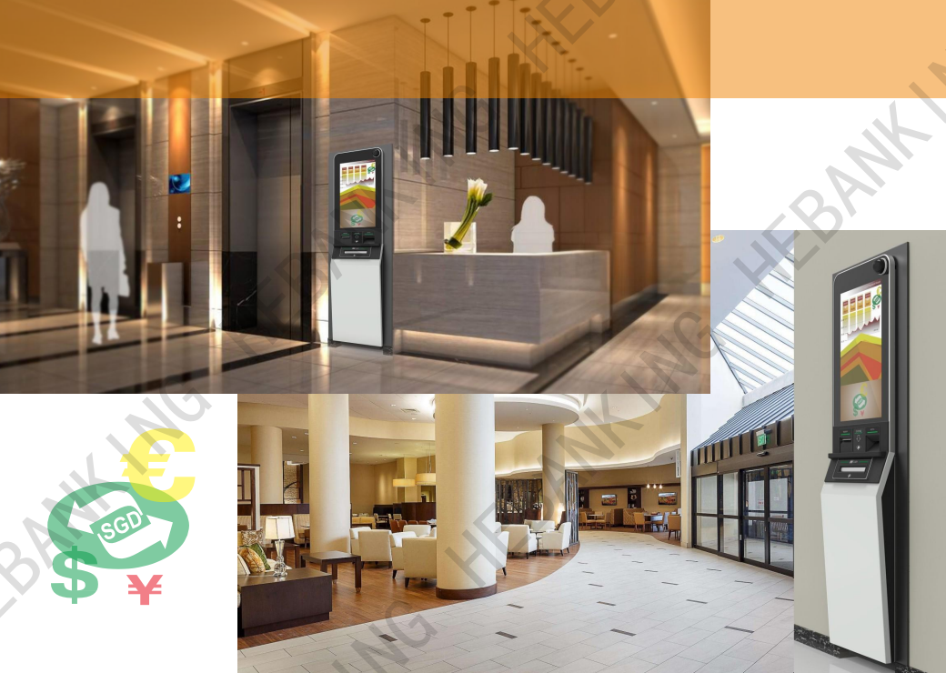 Fully Automatic Self Service Currency Exchange Machine Left Right Multimedia Speaker