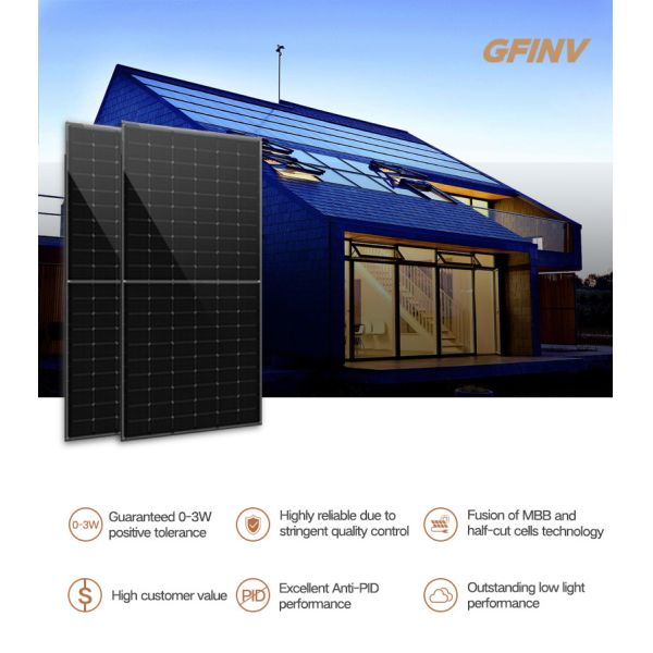 TUV Monocrystalline Silicon Pv Panels Ground Mounted Pv Array Anti PID Performance