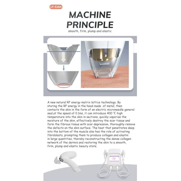 LF-518A Good Effective Thermal Fractional Scar Removal And Stretch Marks Removal Beauty Machine