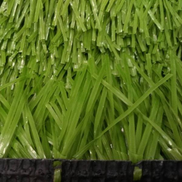 Non Reflection Football Synthetic Grass / U Shape Synthetic Lawn Grass