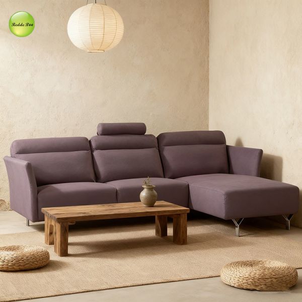 Symmetrical Mauve Modular Plush Couch Sectional Sofa Oversized Furniture