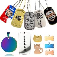 Etiquetas de identificação de cães de metal personalizadas Etiquetas de nome de cães personalizadas