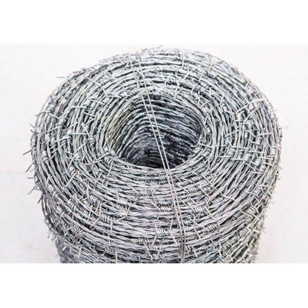 Sharp Edge 3'' Electro Galvanized Barbed Wire 2 Strand