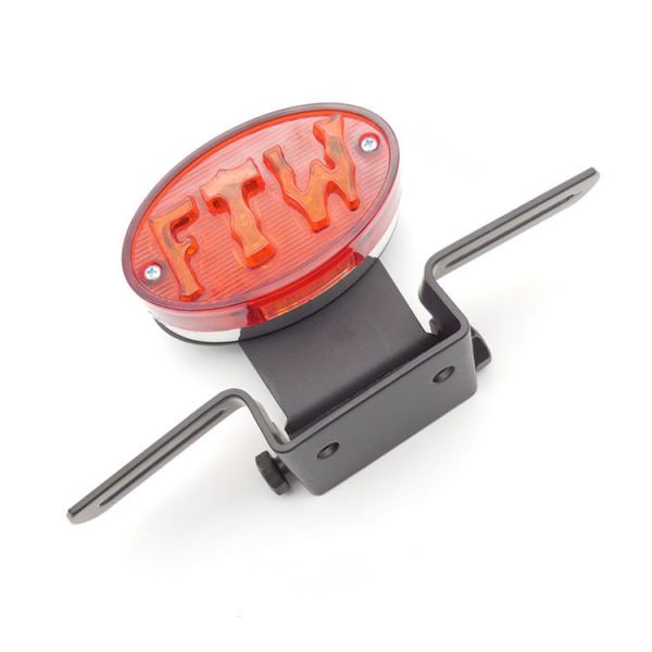 Motorcycle Oval LED Tail Light with Adjustable Braking Bracket and Modified Efficiency