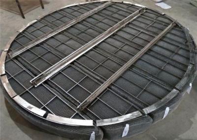 Wire Mesh Demister Pad For Chemical Liquid Gas Separation  168 Kg/m3