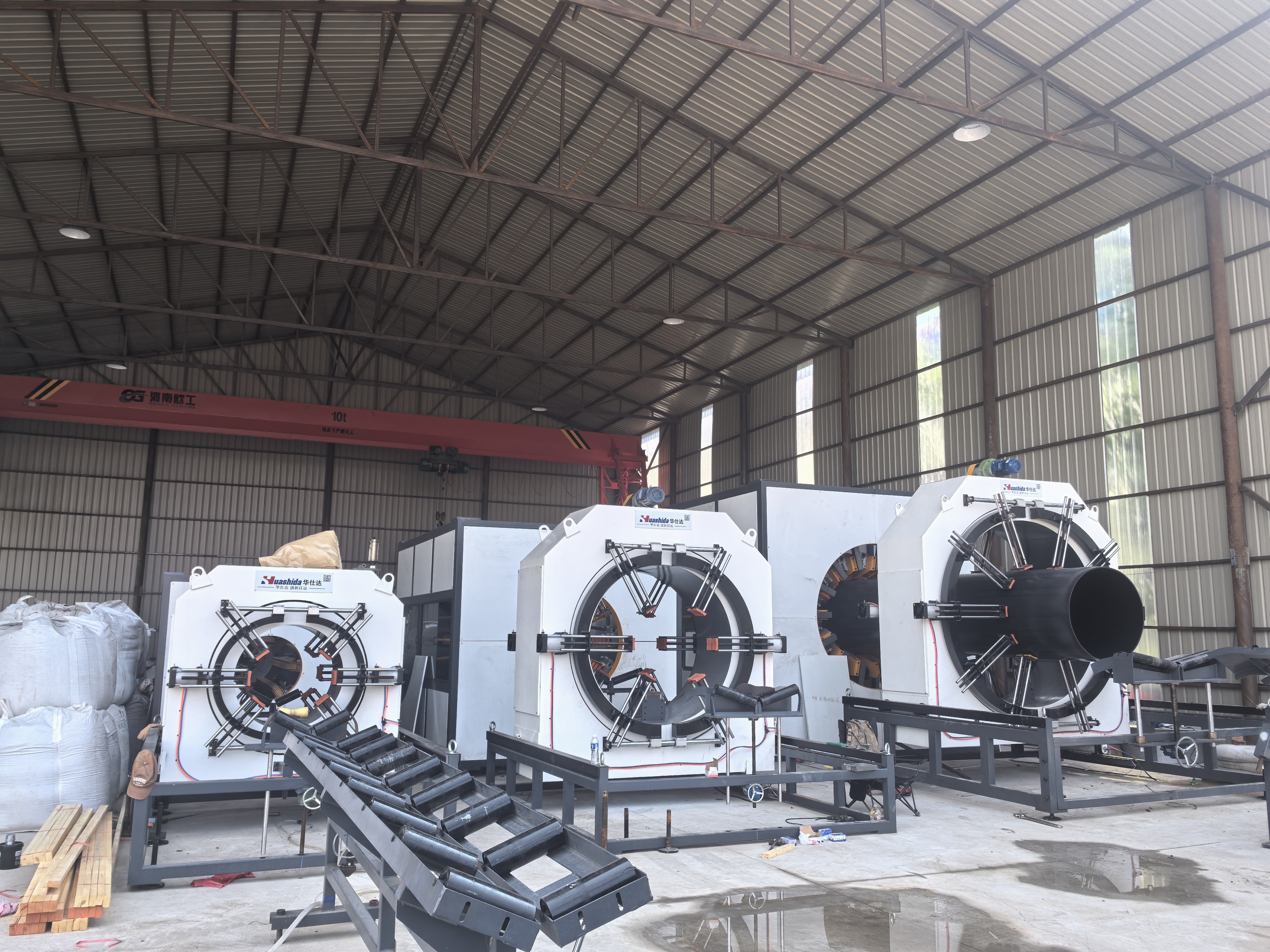 110-2200mm HDPE Jacket Pipe Extrusion Line for District Heating Chilled Water Pipe