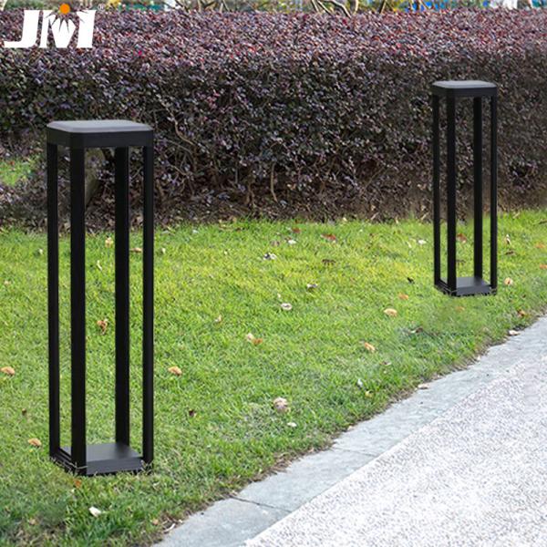 Preto conduzido do alumínio 120*150*600mm 7w 3000k da lâmpada do gramado