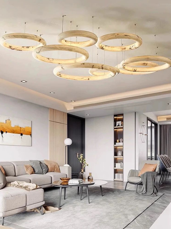 Современный роскошный алабастр L1P люстра латунный подвес висящий свет столовая кухня остров гостиница бар AC заводская цена