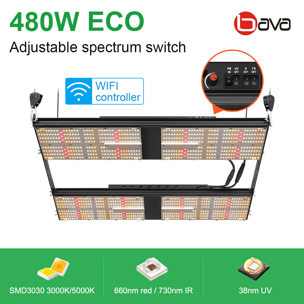 спектр доски 4x4 Dimmable СИД Кванта 385nm 480W полный плюс красное УЛЬТРАФИОЛЕТОВОЕ инфракрасн