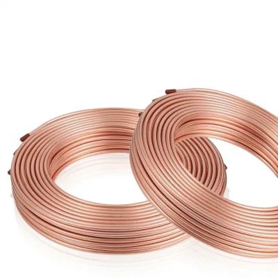 Le tuyau d'en cuivre d'Astm B280 C12200 lovent la tuyauterie 6.35x0.7mm mince d'en cuivre de mur de 15mm