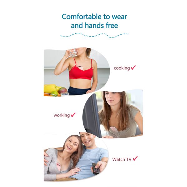 2024 Nouveau pompe à lait 3 modes 12 niveaux de silicone sans BPA Portable pompe à sein machine portable pour la mère