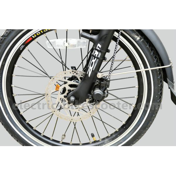 Aluminum 20 Inch Electric Folding Bike Disc Brake TX55 Derailleur System