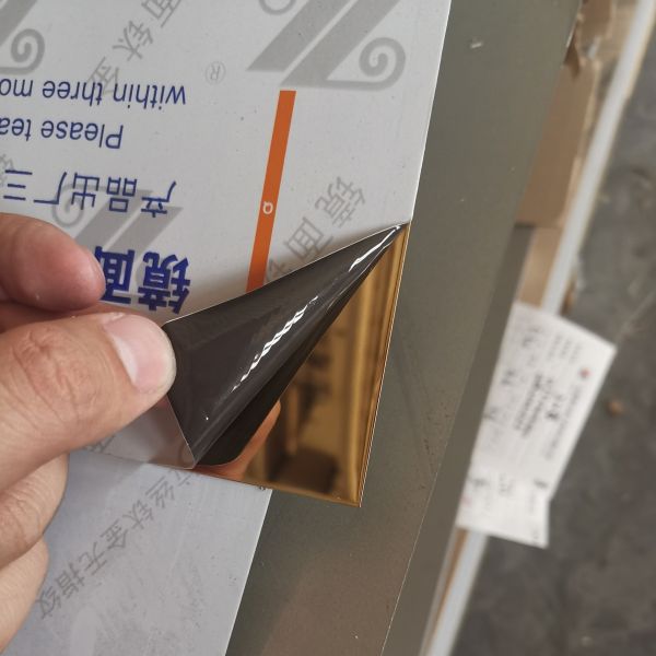 Розовое золото 0,5*1220x2440 мм Нержавеющая сталь гладкая зеркальная плитка для украшения потолка