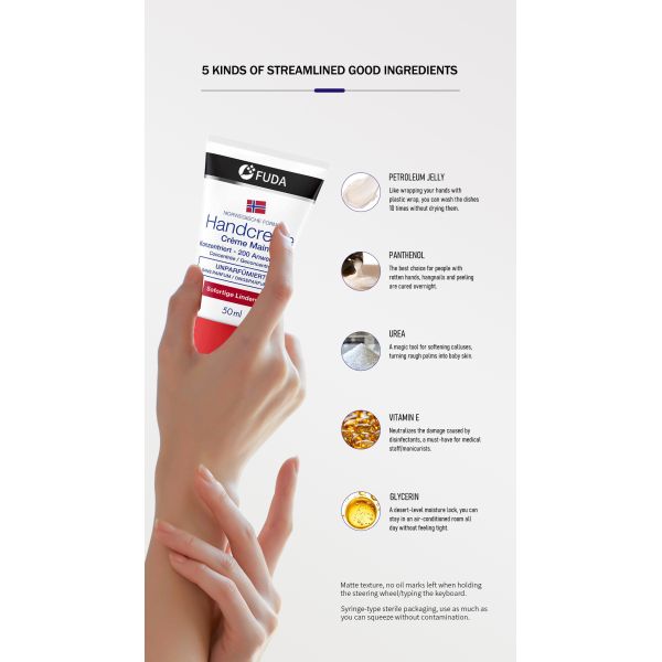 Fragrance Free Petrolatum Concentrated Hand Cream For Sensitive Skin Dryness Cracking