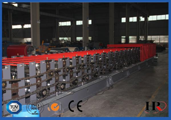 Construction Metal Deck Roll Forming Machine / Steel Rolling Machine