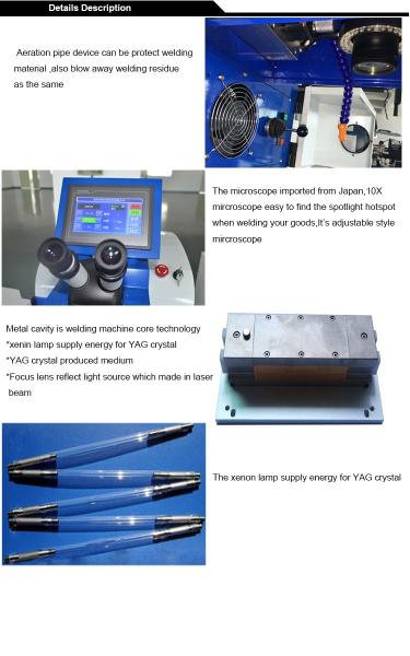 Corrosion Resistance Jewelry Laser Welding Machine Flexible With Red Cabinet