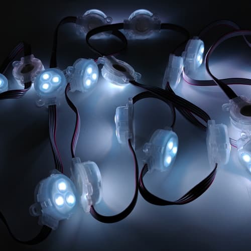 30mm High Brightness Energy Saving LED Point Light with Flexible Installation for Outdoor Waterproof Applications