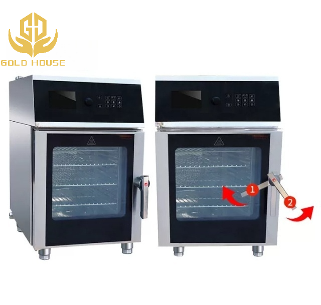 4 Layer Universal Combi Steam Oven With LCD Control Panel