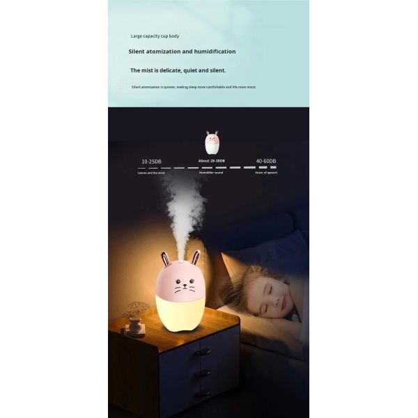 Customized Anti Dry Burn Mini Ultrasonic Humidifier Aromatherapy Diffuser Ultra Quiet