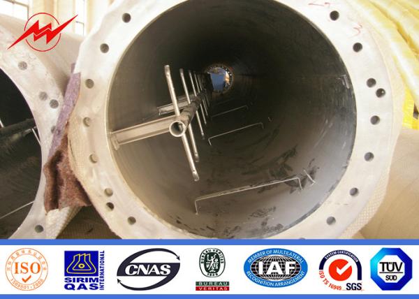27M 500kv Steel Telecom Camouflaged Antenna Mono Pole Tower For Communication