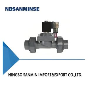 PVC Water Solenoid Valve with 0～1.0MPa Working Pressure 1.2MPa Compression Strength and -5～50℃ Working Temperature