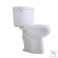 Courroie de rinçage 250mm de salle de bains de siphon en céramique en deux pièces sans monture de toilette 300mm
