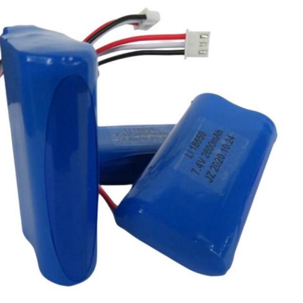 7.4V 2600mAh 18650 Cell Battery Pack With 3 Leads And 3-Pin Contact For Pos Machine