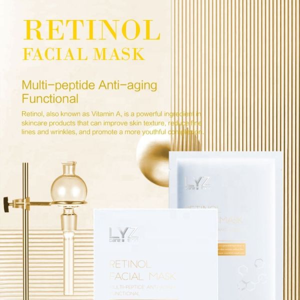 Retinol Serum Face Mask Anti-Aging Repair Cells Collagen Supplement Inhibit Melanin Skincare Anti-wrinkle Facial Mask