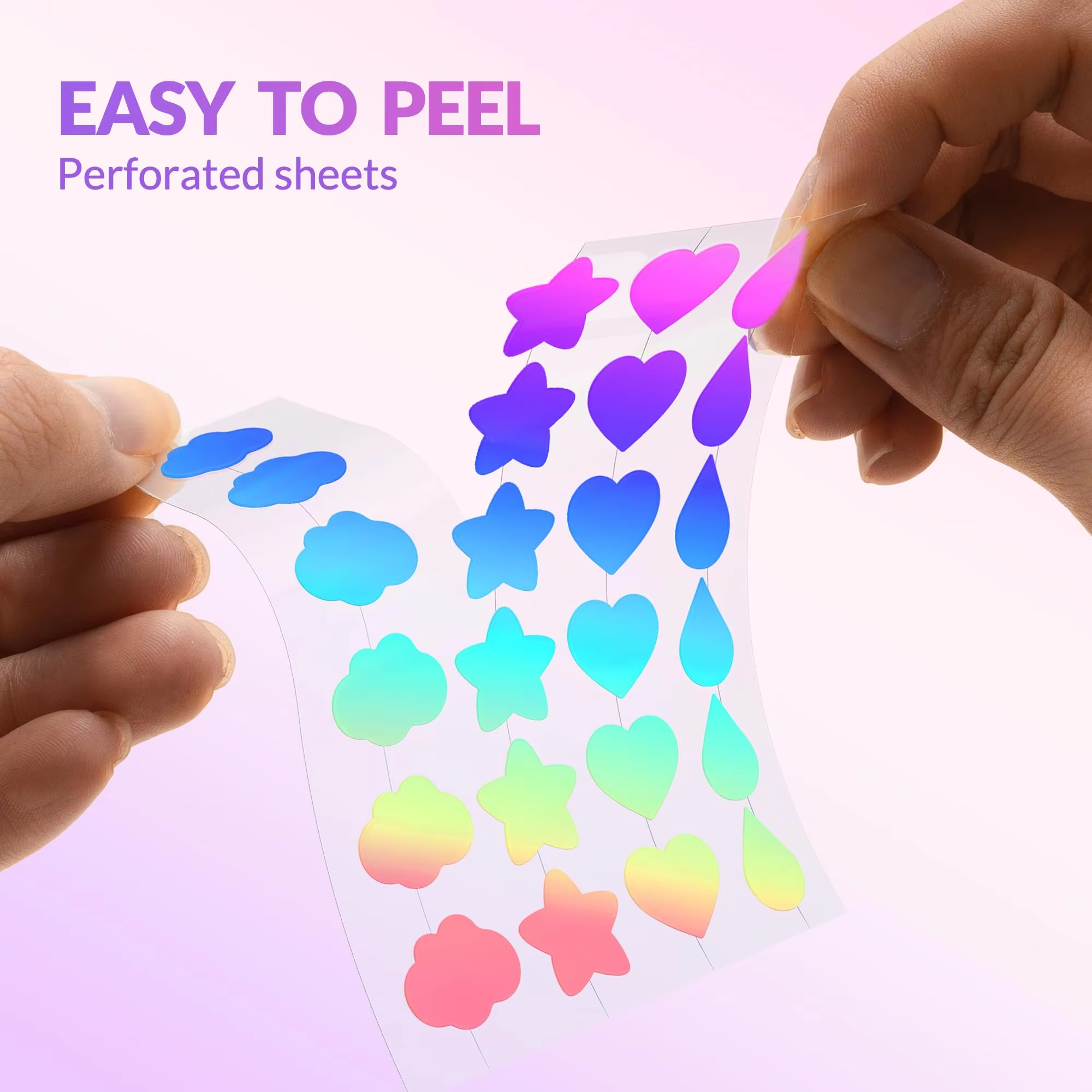 OEM Color Logo Laser Hydrocolloid Acne Patches Spot Pimple Patch Dia 12mm