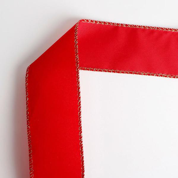 Amostra grátis 100% Poliéster 60mm Custom Red Velvet Decoração de fita de Natal