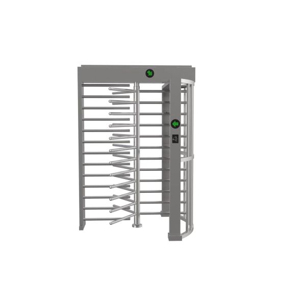 IP55 Full Height Turnstiles Commercial High Security Turnstile With RFID / QR Code Reader