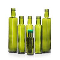 Produits alimentaires 250 ml 500 ml 750 ml Bouteilles d'huile d'olive en verre marasca ronde claire avec bouchon