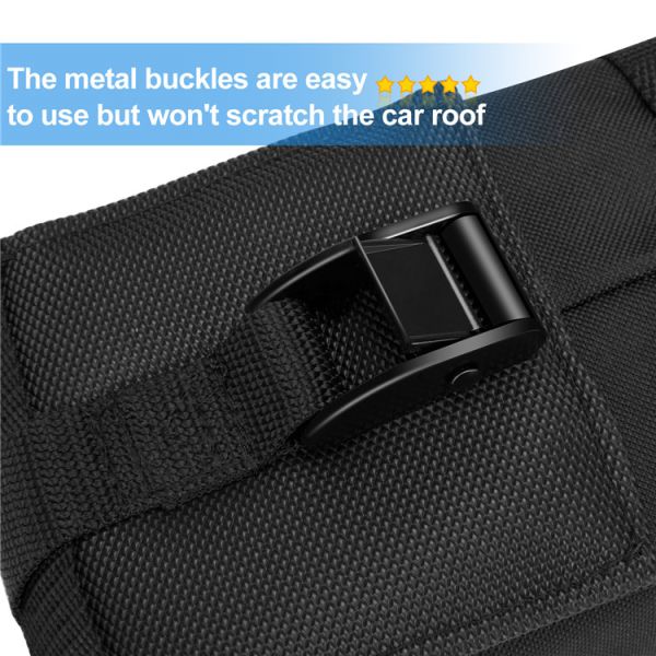 Universal Car Rack for Kayak/Surfboard Black Load Capacity 65kgs Kayak/Surfboard Roof Rack