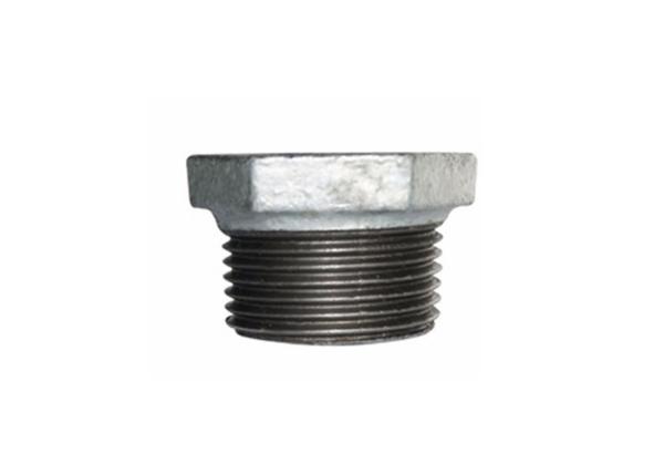 Galvanized Hexagon Plumbing Pipe Fittings , Male / Female Pipe Reducer Bushing NPT