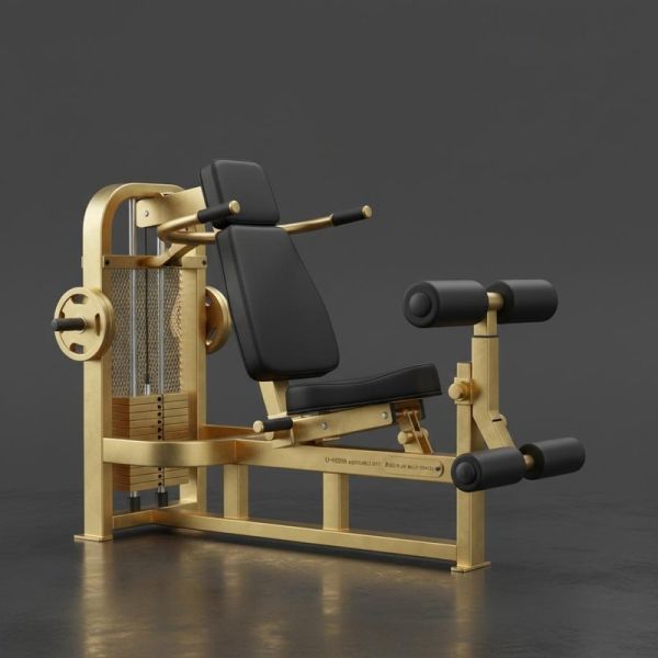 Brass Seated Abdominal Machine U+H2009 Adjustable Seat Zero Play Multi Station