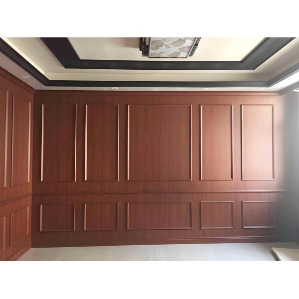 Bamboo Wood Fiber Veneer Waterproof Pvc Wooden Sheet Fireproof Carbon Crystal Wall Panels Modern Style Pvc Sandwich Panel
