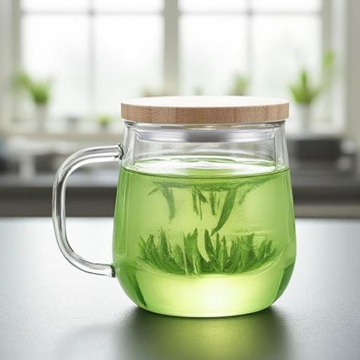 Borosilicate Glass Body Glass Tea Cup With Customized Pattern Design