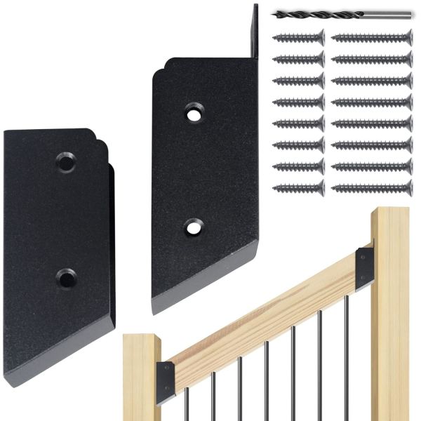 Deck Railing Bracket and Deck Baluster Attachments with Up To 200 Lbs Weight Capacity