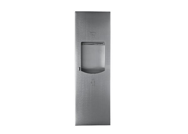 Manufactory Stainless Steel Waste Receptacle Bin And Wall Mounted Garbage Trash Bin With Paper Dispenser