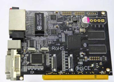Conjunto industrial da placa de circuito do controle com dedo dourado